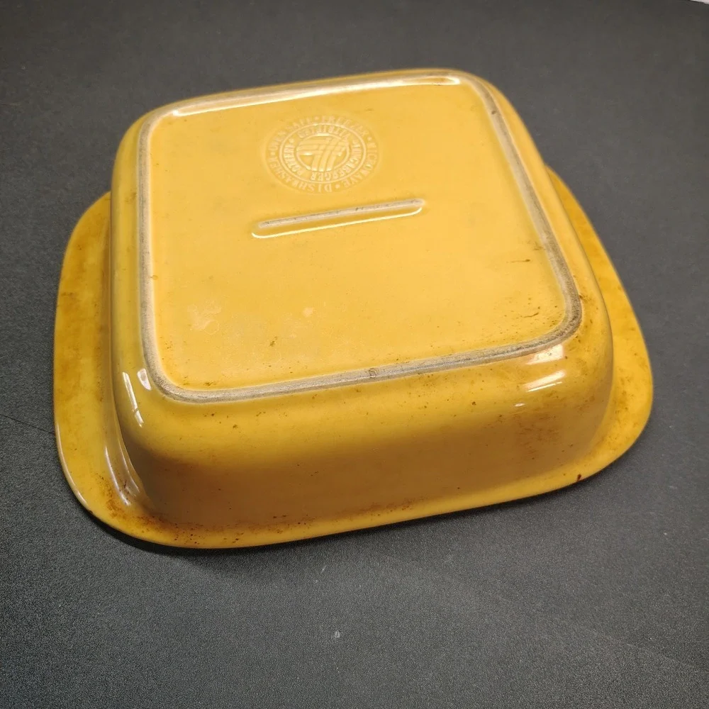 Longaberger Baking Dish Butternut 9x9 Woven Traditions Pottery Stoneware